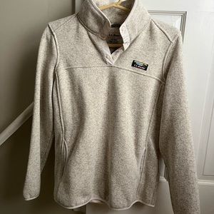 Womens L.L. Bean Sweater Fleece Pullover